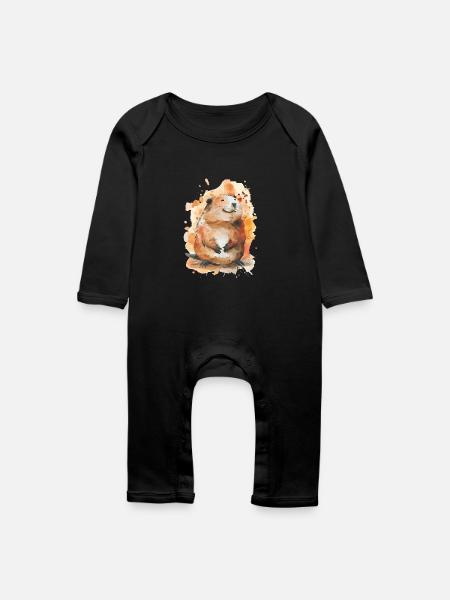 Biber - Baby Bio Strampler - Schwarz
