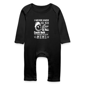 Mimi Shirt Funny Mother's Day - Baby Organic Romper - black - Front