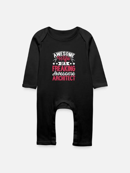 Architekt - Baby Bio Strampler - Schwarz