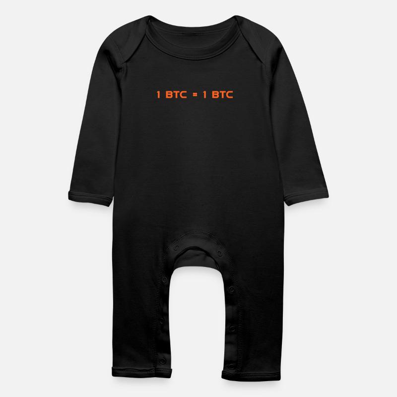 1 BTC = 1 BTC - Baby Organic Romper - black