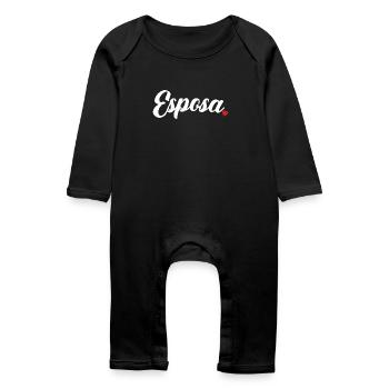 Esposa Cute Wife To Be Bride Couple Wedding Gift - Baby Organic Romper - black - Front