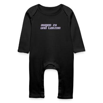 Close your eyes and dance - Baby Organic Romper - black - Front