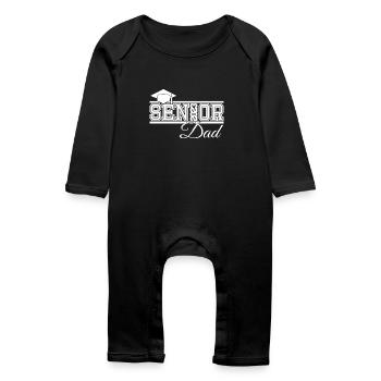 Senior 2023 Papa Fier Papa de Diplômé - Grenouillère bio Bébé - noir - Devant