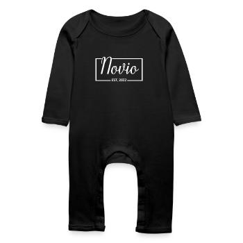 2022 Hochzeit des Verlobungsgeschenks des Bräutigams - Baby Bio Strampler - Schwarz - Vorne