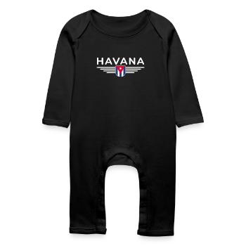 Havana Style – Perfect for fans - Baby Organic Romper - black - Front