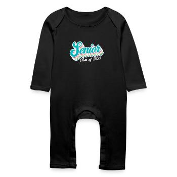 Senior Class Of 2023 Retro Graduation Party Geschenk - Baby Bio Strampler - Schwarz - Vorne