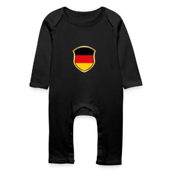 World Champion Champion 2018 wm team Germany png - Baby Organic Romper - black - Front