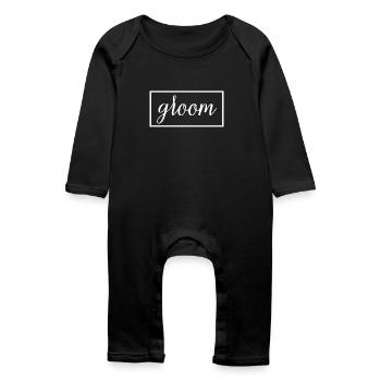 Groom - Husband To Be Wedding Party Engagement - Baby Organic Romper - black - Front