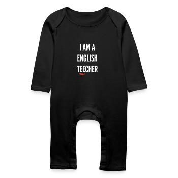 Cadeau d’adieu pour les enseignants de classe - Grenouillère bio Bébé - noir - Devant