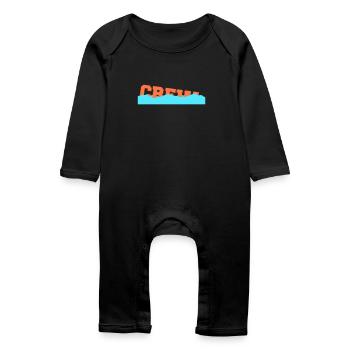 Crew Sinking Ship Water Sunken Saying Logo - Baby Organic Romper - black - Front