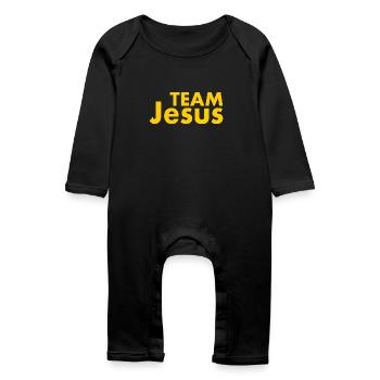 Team jesus - Baby Organic Romper - black - Front