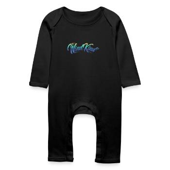 Genre de vent - Grenouillère bio Bébé - noir - Devant
