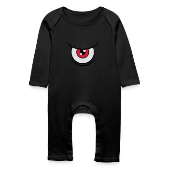 Big Eye - Baby Organic Romper - black - Front