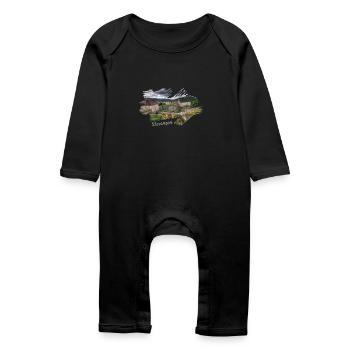 Franche Comté Besançon - Grenouillère bio Bébé - noir - Devant