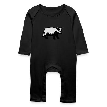 Badger - Baby Organic Romper - black - Front