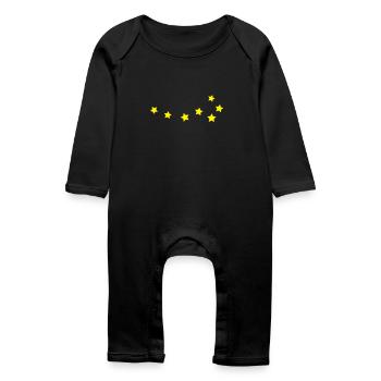 petit ours - Grenouillère bio Bébé - noir - Devant
