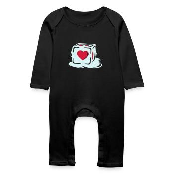 With Heart - Baby Organic Romper - black - Front
