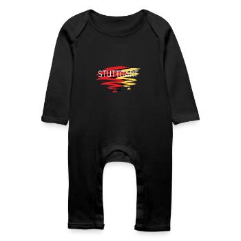 Tablier de cuisine Stuttgart - Grenouillère bio Bébé - noir - Devant