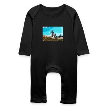 bmx - Grenouillère bio Bébé - noir - Devant