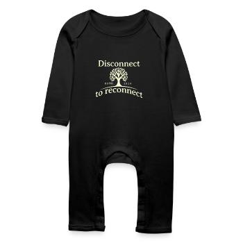 Plus de liberté, plus de joie, plus de nature - Grenouillère bio Bébé - noir - Devant