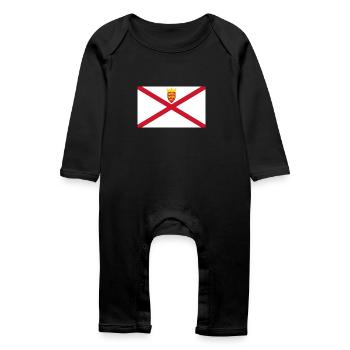 Jersey - Grenouillère bio Bébé - noir - Devant