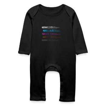 Jiu Jitsu Self Defense - Baby Organic Romper - black - Front