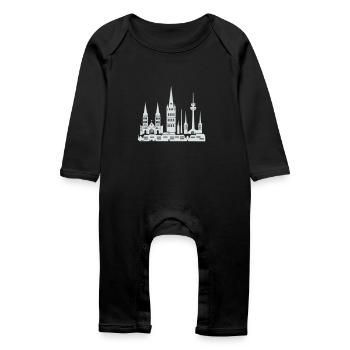 Horizon de Bonn - Grenouillère bio Bébé - noir - Devant