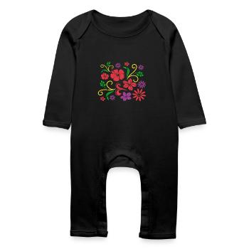 Botaniste - Grenouillère bio Bébé - noir - Devant