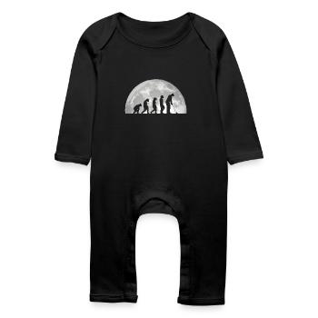 Golfspieler Evolution Golf - Baby Bio Strampler - Schwarz - Vorne