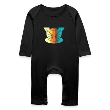 Pottery - Baby Organic Romper - black - Front