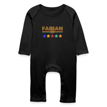Fabien - Grenouillère bio Bébé - noir - Devant