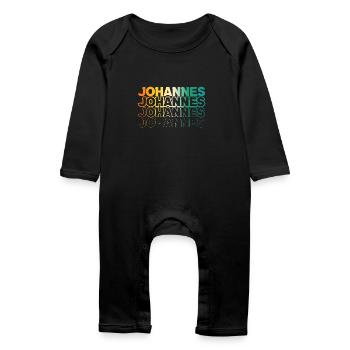 Johannes - Grenouillère bio Bébé - noir - Devant