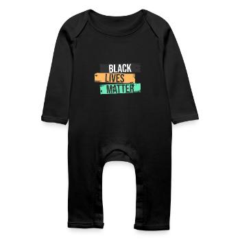 Black Lives Matter - Grenouillère bio Bébé - noir - Devant