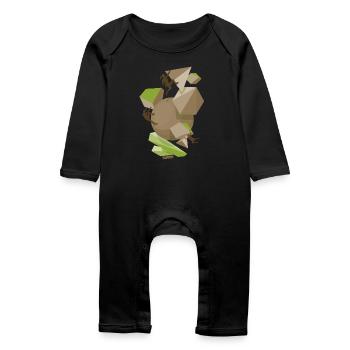 équipe sympa - Grenouillère bio Bébé - noir - Devant