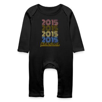 Old School 2015 - Grenouillère bio Bébé - noir - Devant