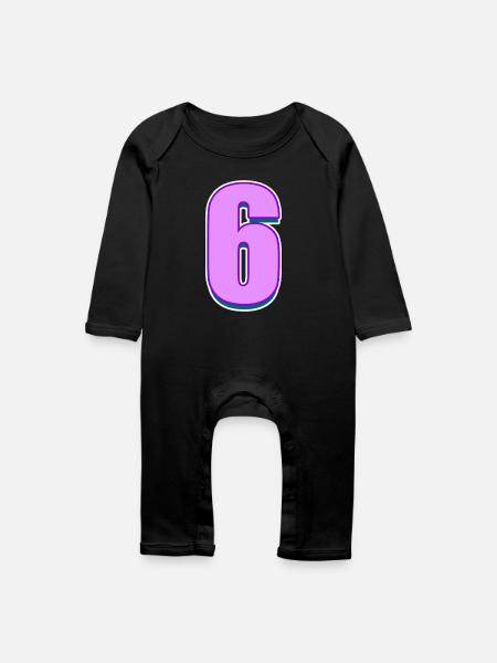 6 - Baby Bio Strampler - Schwarz