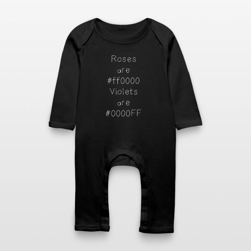 Blague sur le code couleur hexadécimal pour développeurs, codeurs et web... Grenouillère bio Bébé