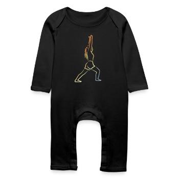 Yogini Vintage Look - Baby Organic Romper - black - Front