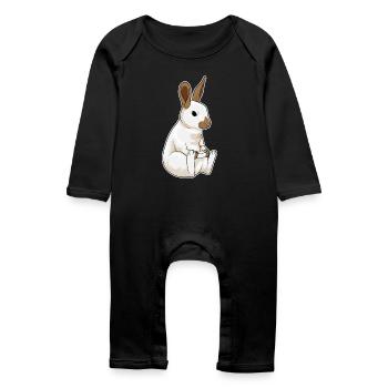 Hase Gamer Controller - Baby Bio Strampler - Schwarz - Vorne