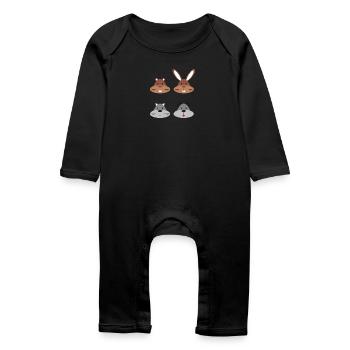 Pets - Baby Organic Romper - black - Front