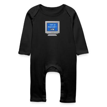 CRT design - All this for cats! - Baby Organic Romper - black - Front