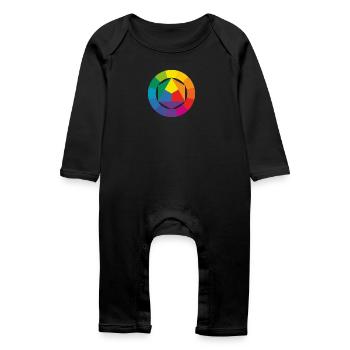 la théorie des couleurs - Grenouillère bio Bébé - noir - Devant