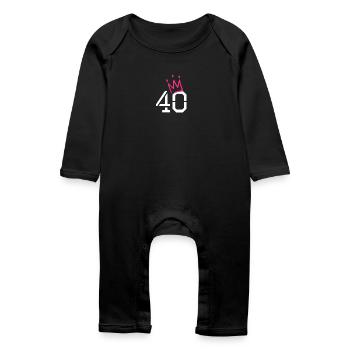 40 - Grenouillère bio Bébé - noir - Devant