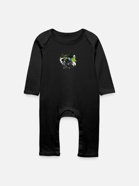 Motorradfahrer - Baby Bio Strampler - Schwarz