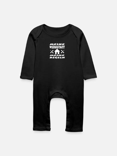 Werkstatt - Baby Bio Strampler - Schwarz