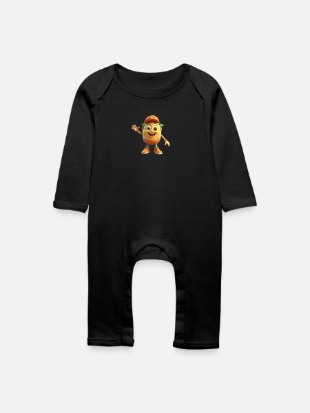 Kartoffel - Baby Bio Strampler - Schwarz