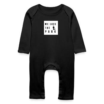 Dog park - Baby Organic Romper - black - Front