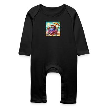 MAI - Grenouillère bio Bébé - noir - Devant