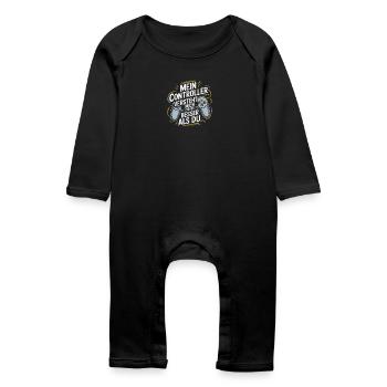 Controller Gamer - Baby Bio Strampler - Schwarz - Vorne