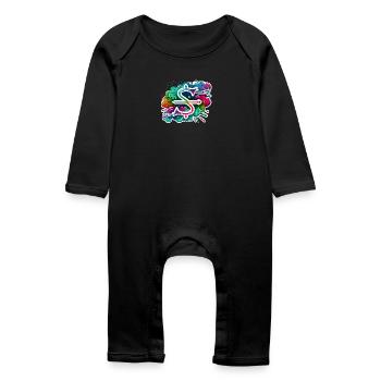 Zodiaque Sagittaire - Grenouillère bio Bébé - noir - Devant